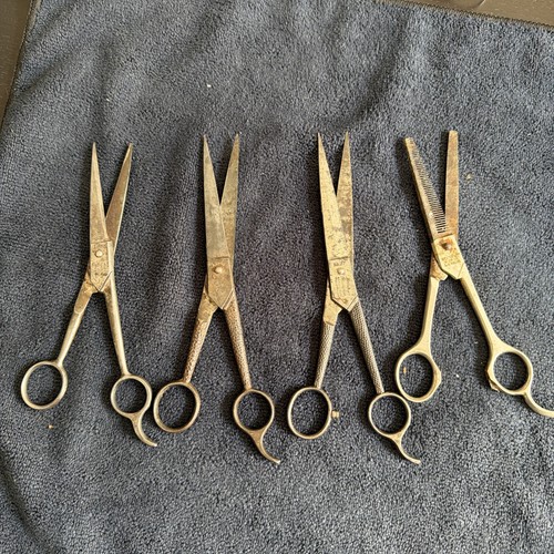 Vintage barber shears - barber, of